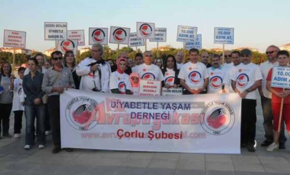 Diyabet Vakfı Çorlu Şubesinden Sağlıklı Yaşam Yürüyüşü