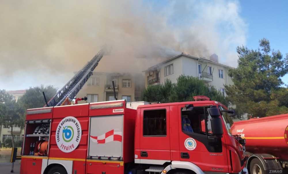 Çorlu'da Korkutan Yangın