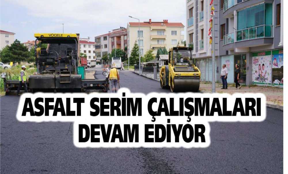 Asfalt Serim Çalışmaları Devam Ediyor
