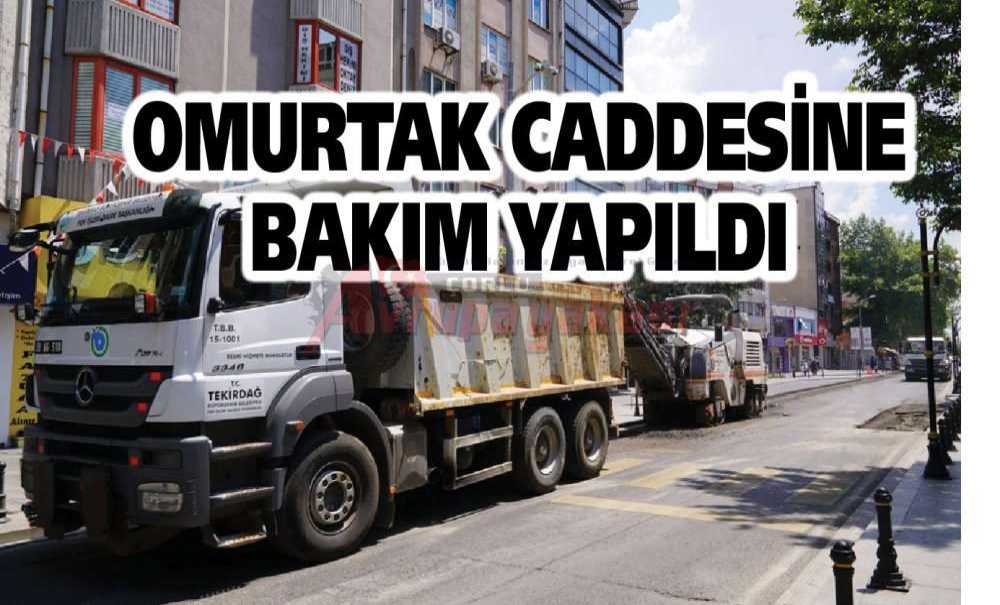 Omurtak Caddesine Bakım Yapıldı