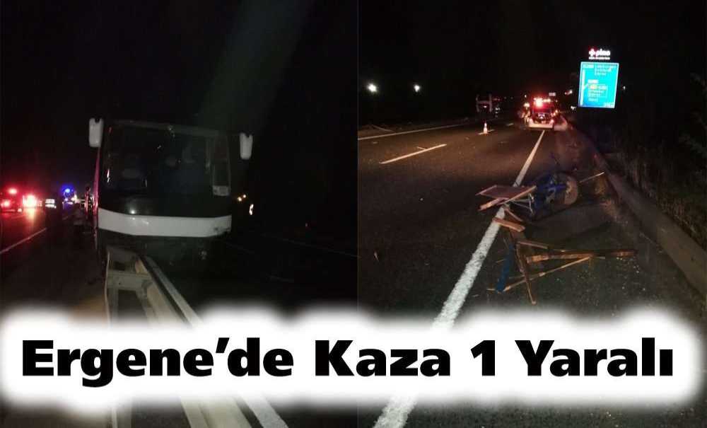 Ergene'de Kaza 1 Yaralı
