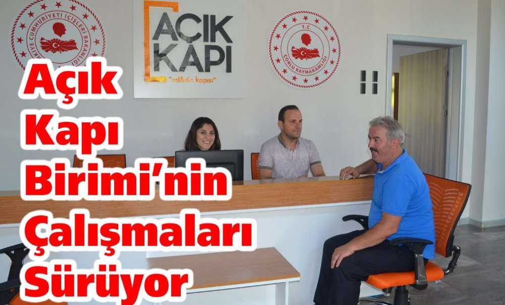 Açık Kapı Birimi'nin Çalışmaları Sürüyor