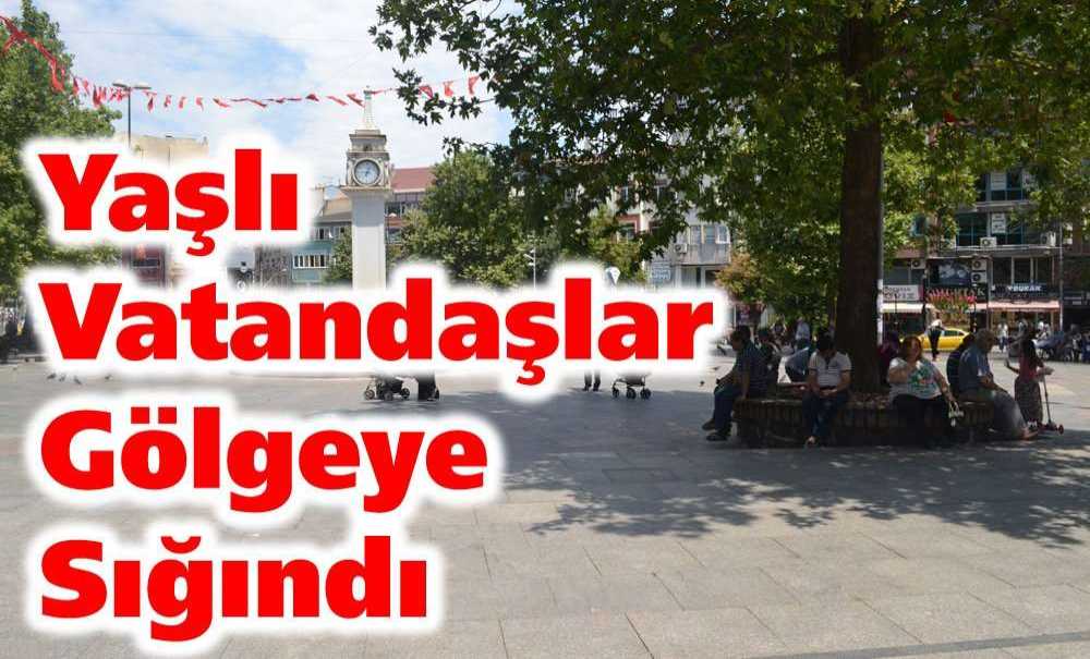 Yaşlı Vatandaşlar Gölgeye Sığındı