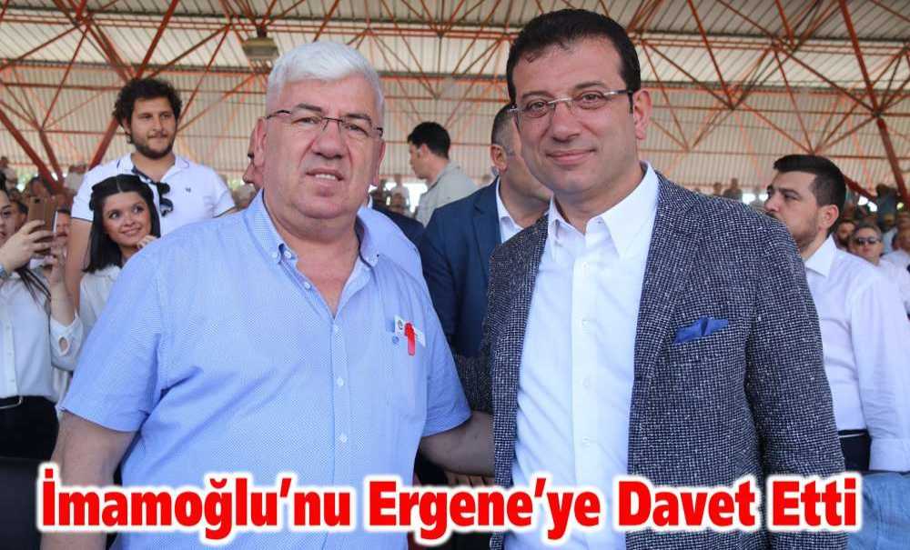 İmamoğlu'nu Ergene'ye Davet Etti