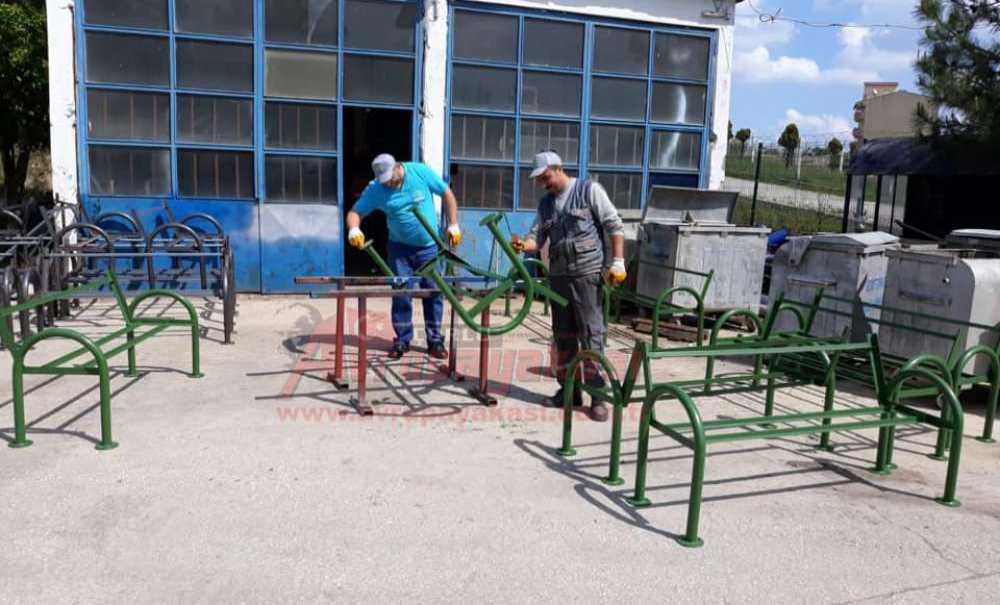 Ergene'de Oturma Bankları Yenileniyor