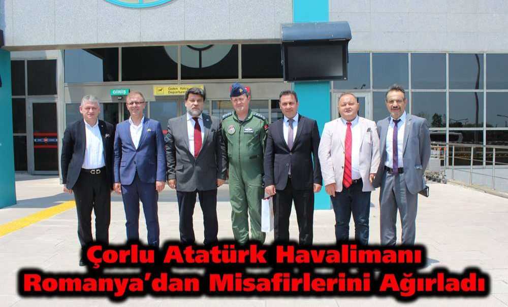 Çorlu Atatürk Havalimanı Romanya'dan Misafirlerini Ağırladı