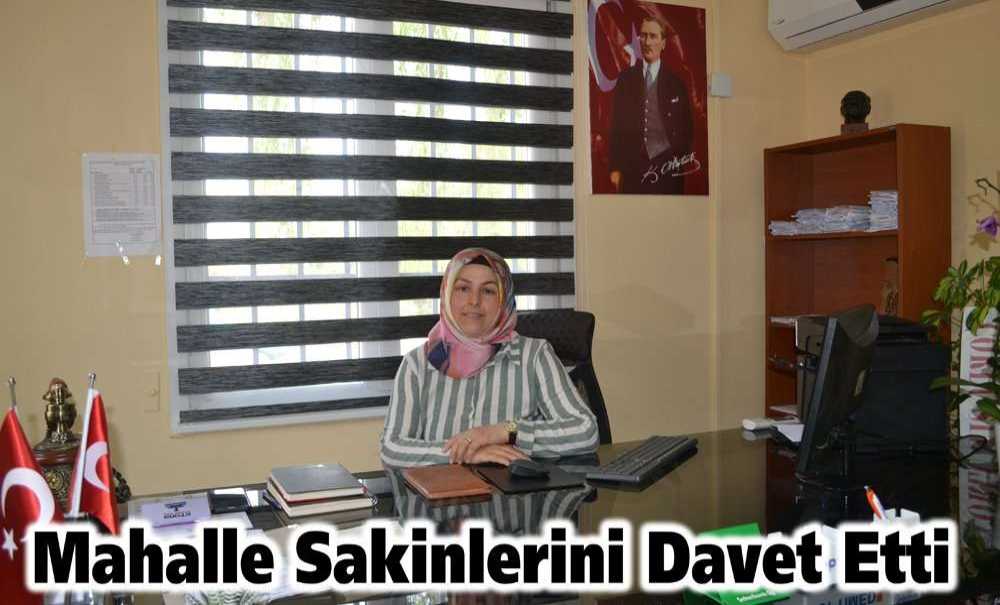 Mahalle Sakinlerini Davet Etti