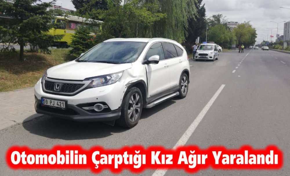 Otomobilin Çarptığı Kız Ağır Yaralandı