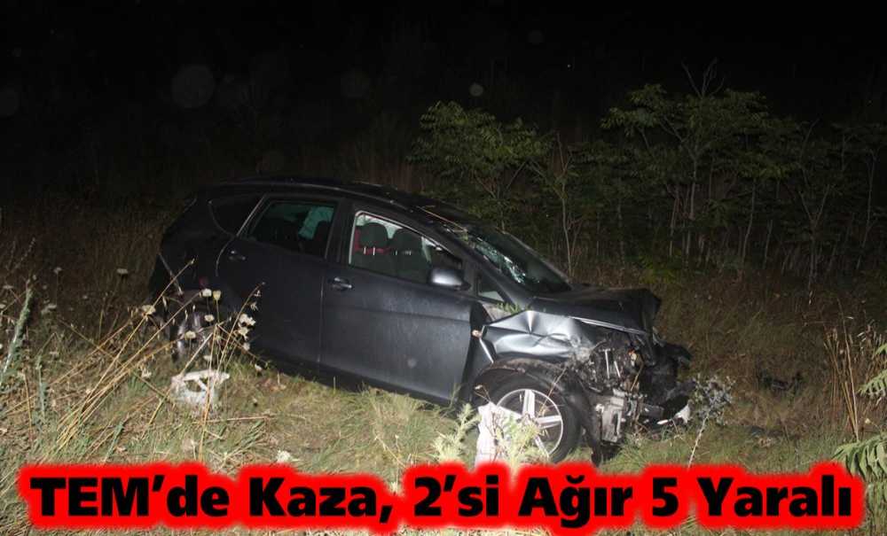 Tem'de Kaza, 2'si Ağır 5 Yaralı
