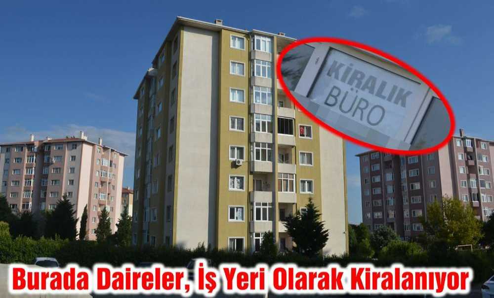 Burada Daireler, İş Yeri Olarak Kiralanıyor