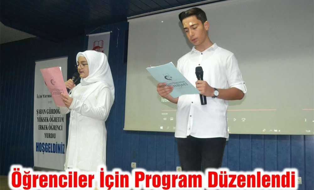 Öğrenciler İçin Program Düzenlendi