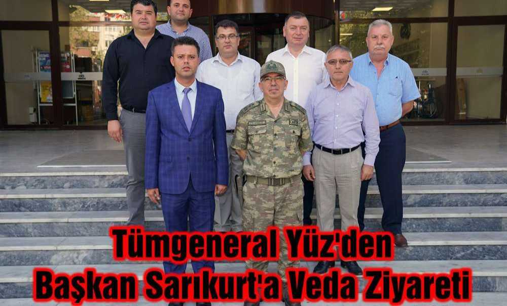 Tümgeneral Yüz'den Başkan Sarıkurt'a Veda Ziyareti