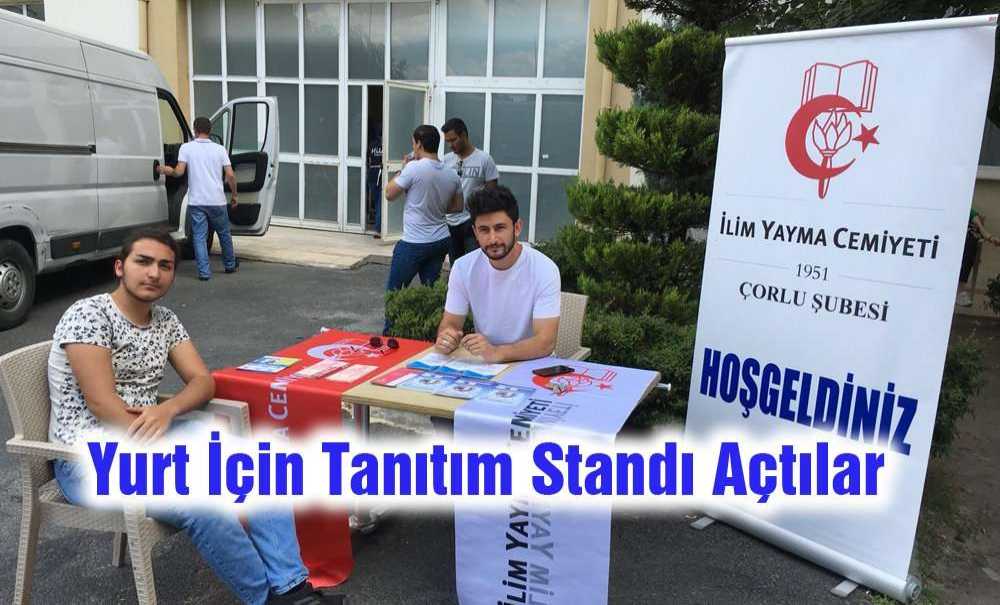 Yurt İçin Tanıtım Standı Açtılar