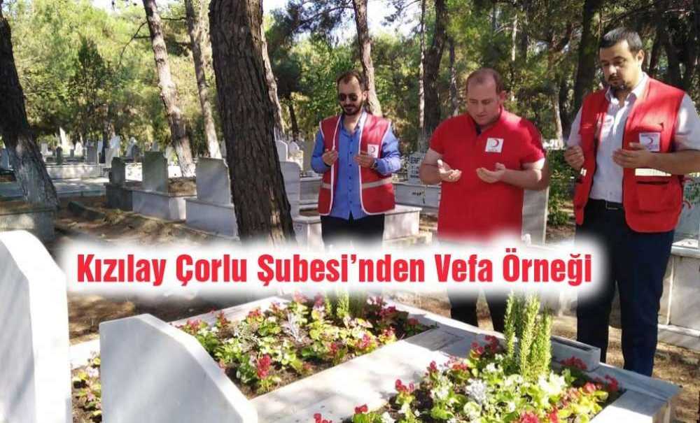 Kızılay Çorlu Şubesi'nden Vefa Örneği