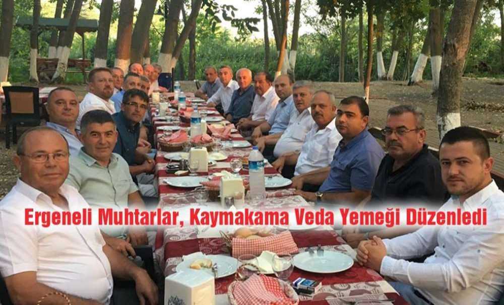 Ergeneli Muhtarlar, Kaymakama Veda Yemeği Düzenledi
