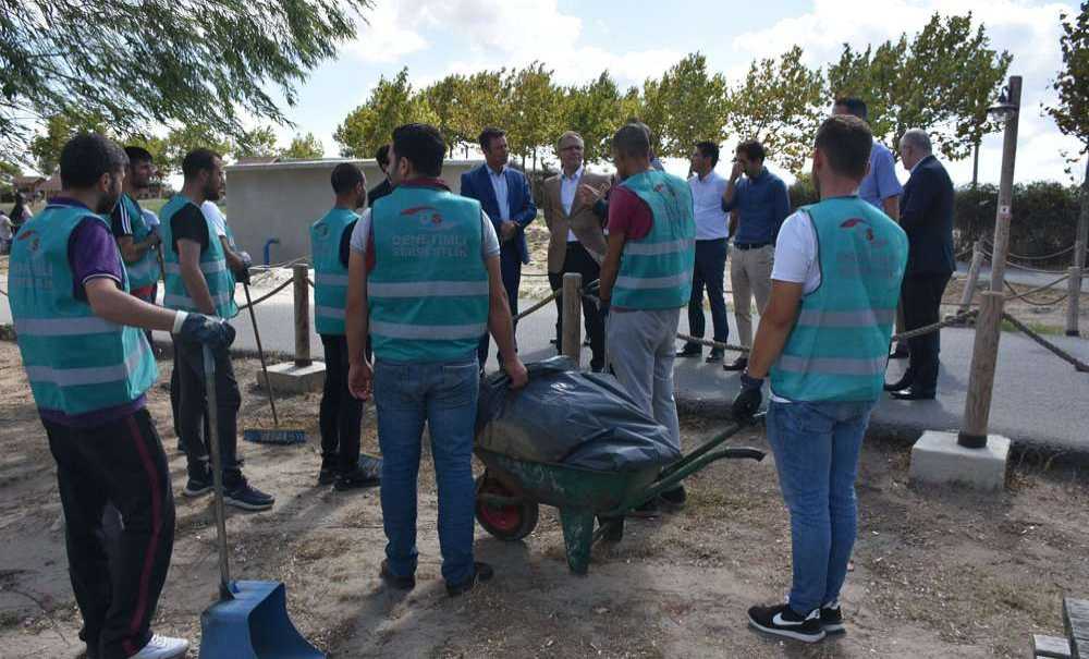 Denetimli Serbestlik Hükümlülerinden Çevre Temizliği