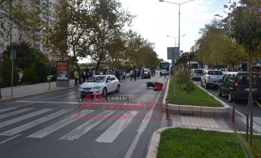 Motosiklet Kazasında 2 Kişi Yaralandı