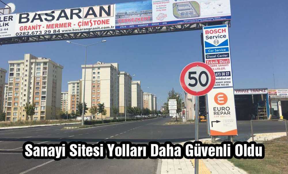 Sanayi Sitesi Yolları Daha Güvenli Oldu