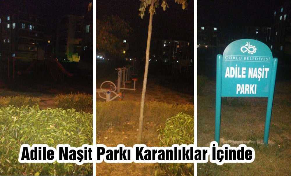 Adile Naşit Parkı Karanlıklar İçinde
