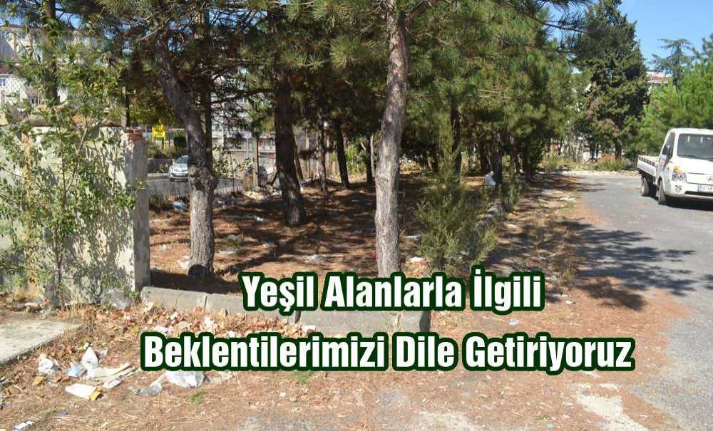 Yeşil Alanlarla İlgili Beklentilerimizi Dile Getiriyoruz