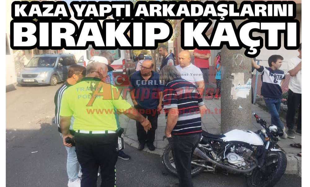 Kaza Yaptı Arkadaşlarını Bırakıp Kaçtı