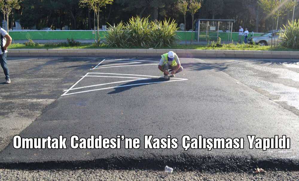 Omurtak Caddesi'nde Kasis Çalışması Yapıldı