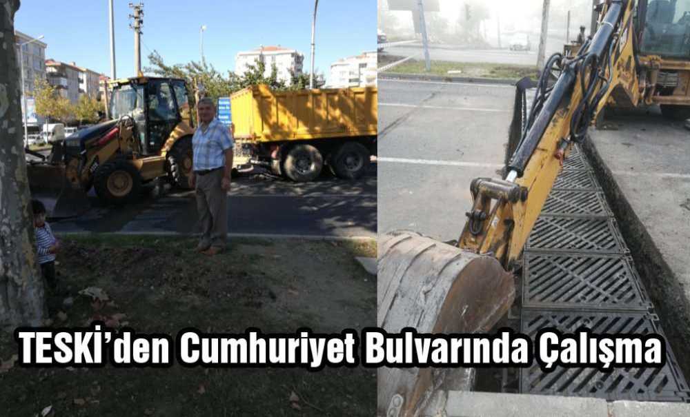 Teski'den Cumhuriyet Bulvarında Çalışma