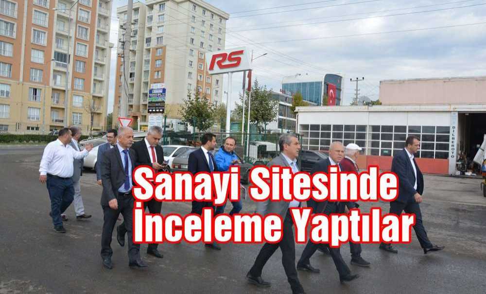 Sanayi Sitesinde İnceleme Yaptılar