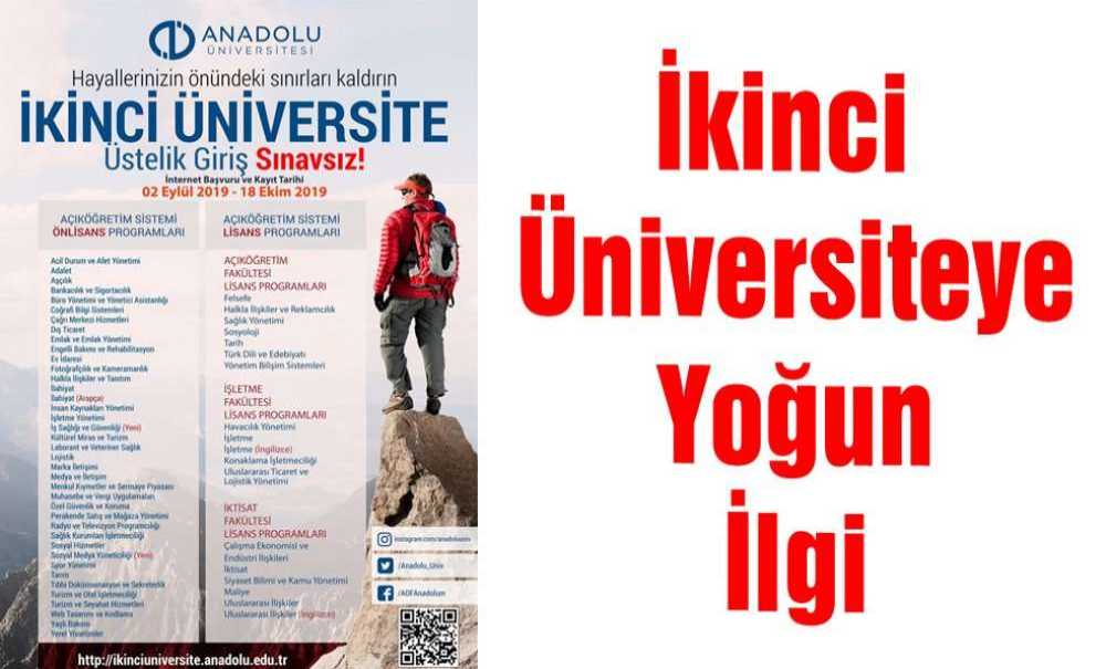 İkinci Üniversiteye Yoğun İlgi