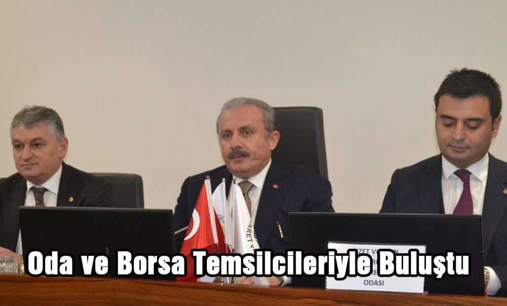 Oda Ve Borsa Temsilcileriyle Buluştu