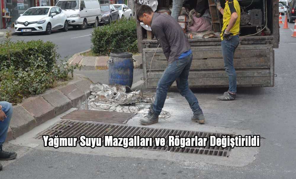 Yağmur Suyu Mazgalları Ve Rögarlar Değiştirildi