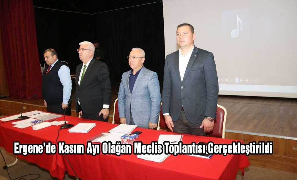 Ergene'de Kasım Ayı Olağan Meclis Toplantısı Gerçekleştirildi