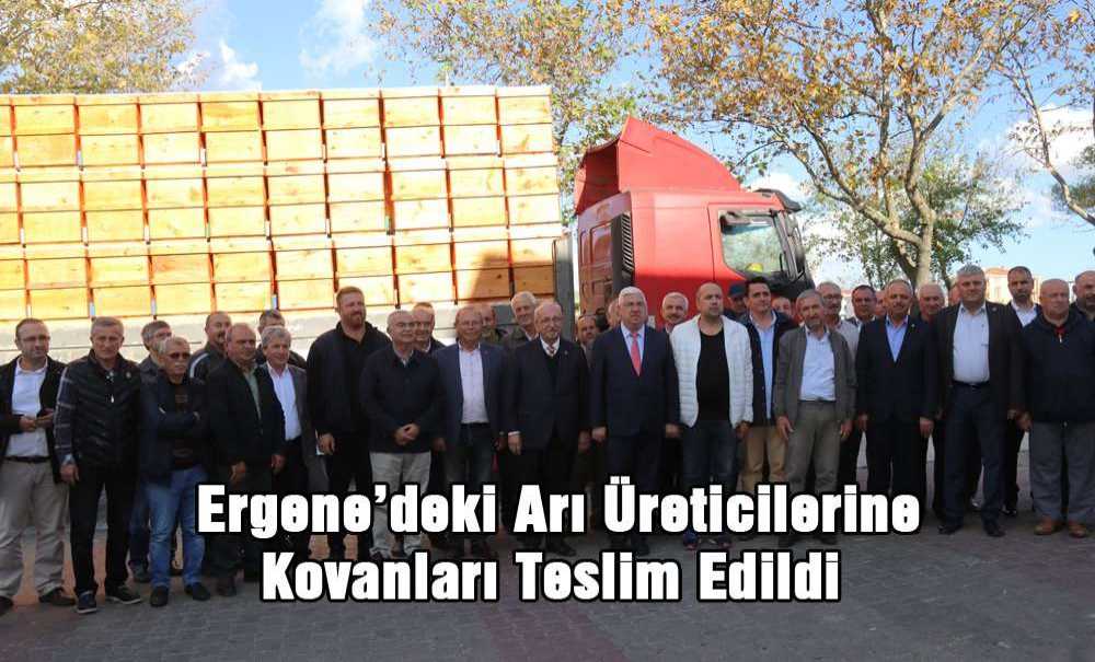 Ergene'deki Arı Üreticilerine Kovanları Teslim Edildi