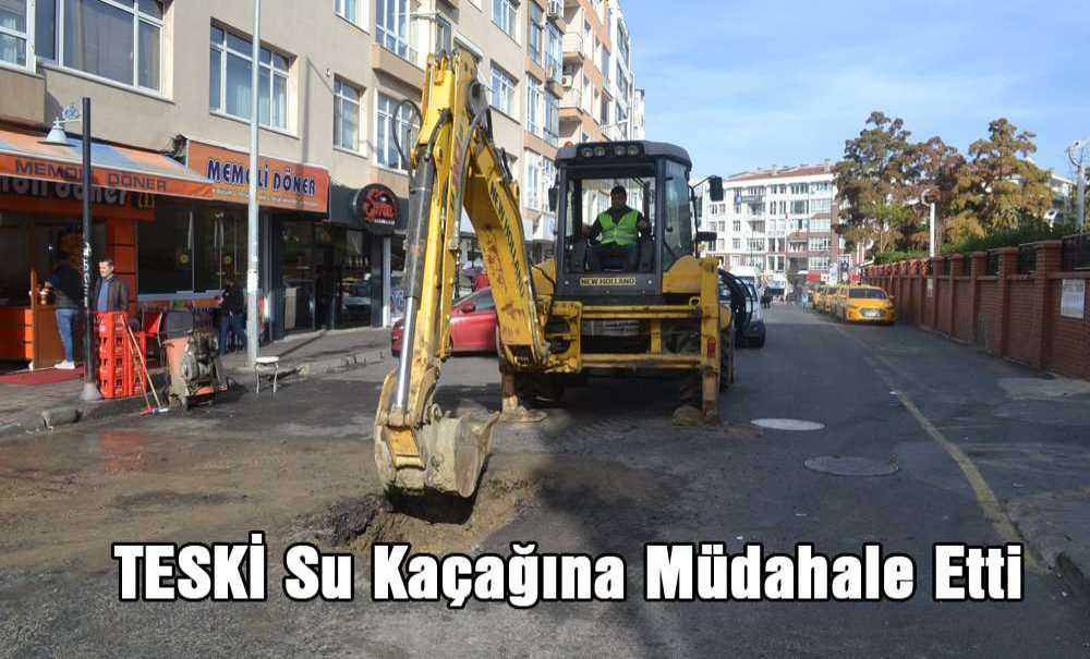 Teski Su Kaçağına Müdahale Etti