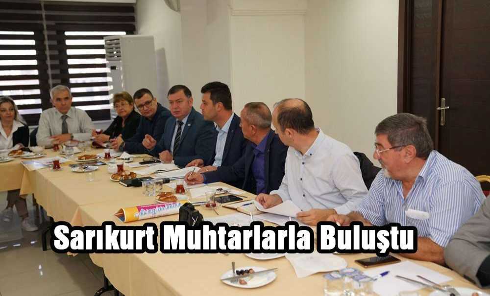 Sarıkurt Muhtarlarla Buluştu