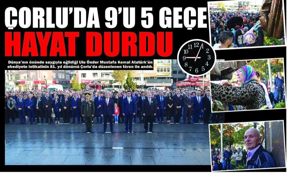 Çorlu'da 9'u 5 Geçe Hayat Durdu