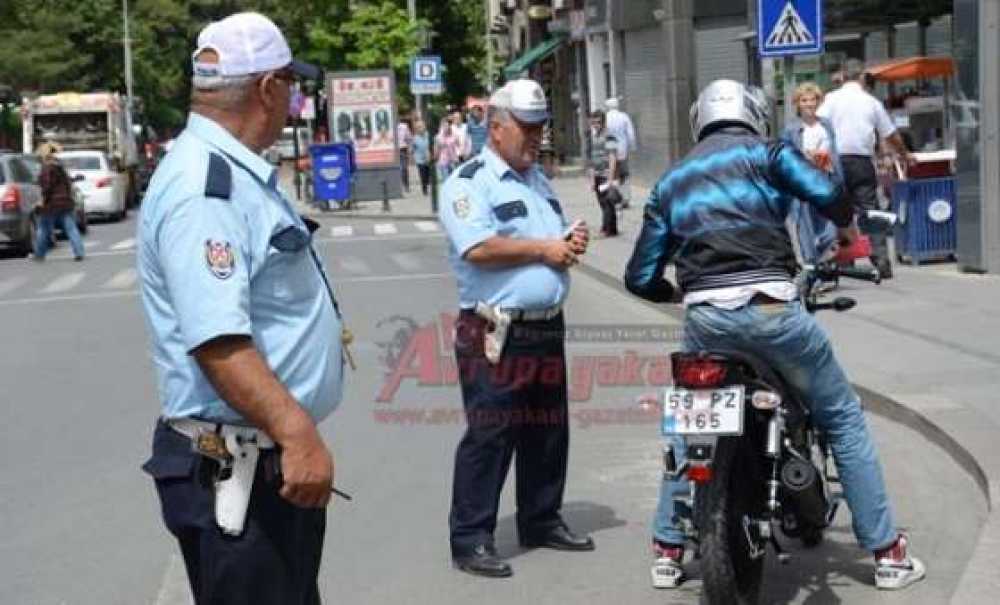 Trafik Ekiplerinden Motosiklet Uygulaması