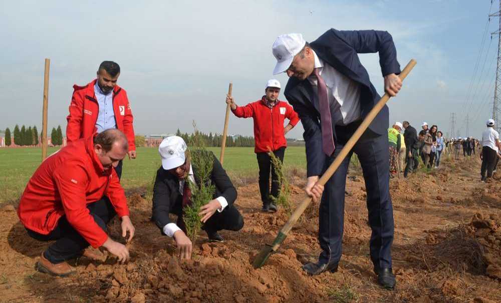 Gelecek İçin 20 Bin Fidan Toprakla Buluştu