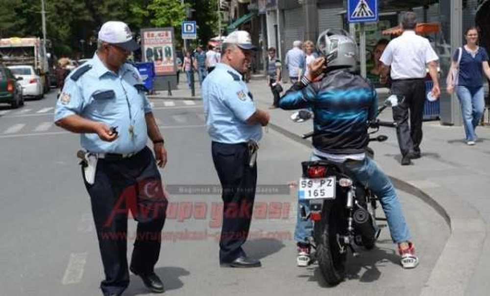 Trafik Ekiplerinden Motosiklet Uygulaması