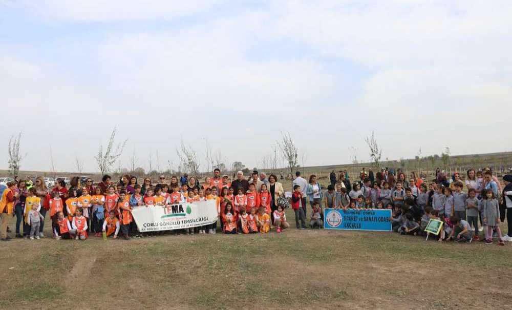 Ergene'de 450 Fidan Yarın Nefes Olacak