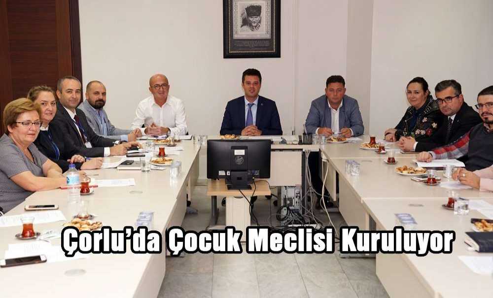 Çorlu'da Çocuk Meclisi Kuruluyor