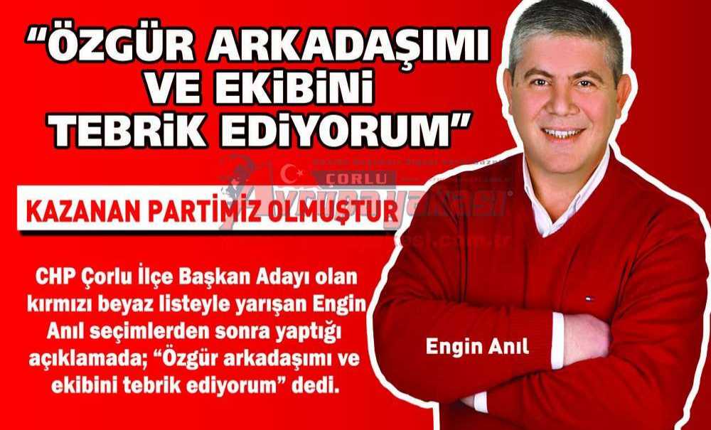 “Özgür Arkadaşımı Ve Ekibini Tebrik Ediyorum”
