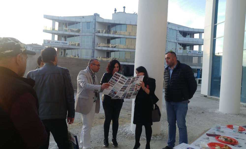 Candan Yüceer Yapımı Devam Eden Hastaneyi Ziyaret Etti