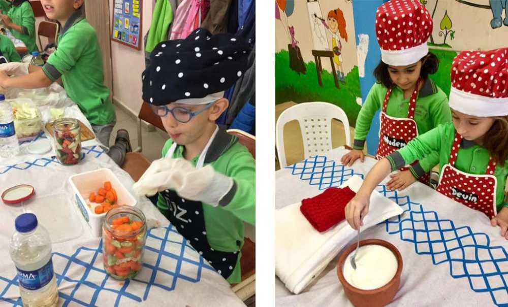 İlkokul Öğrencileri Turşu Yapıp, Yoğurt Mayaladılar