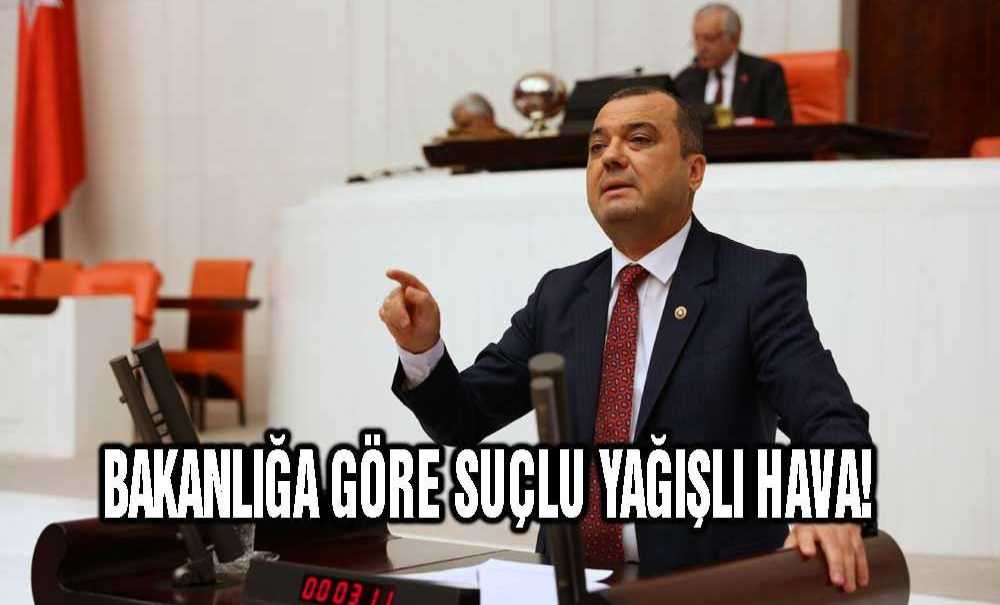 Bakanliğa Göre Suçlu Yağişli Hava!