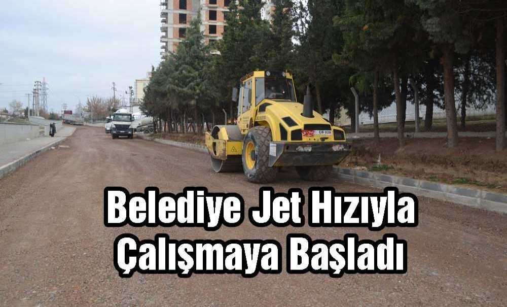 Belediye Jet Hızıyla Çalışmaya Başladı