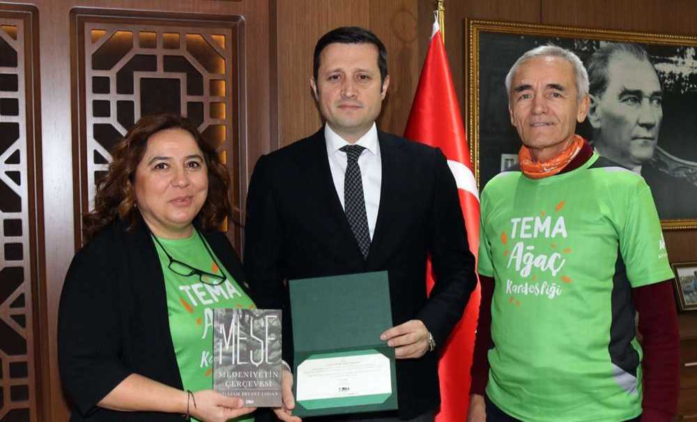 Tema Vakfından Başkan Akay'a Ziyareti