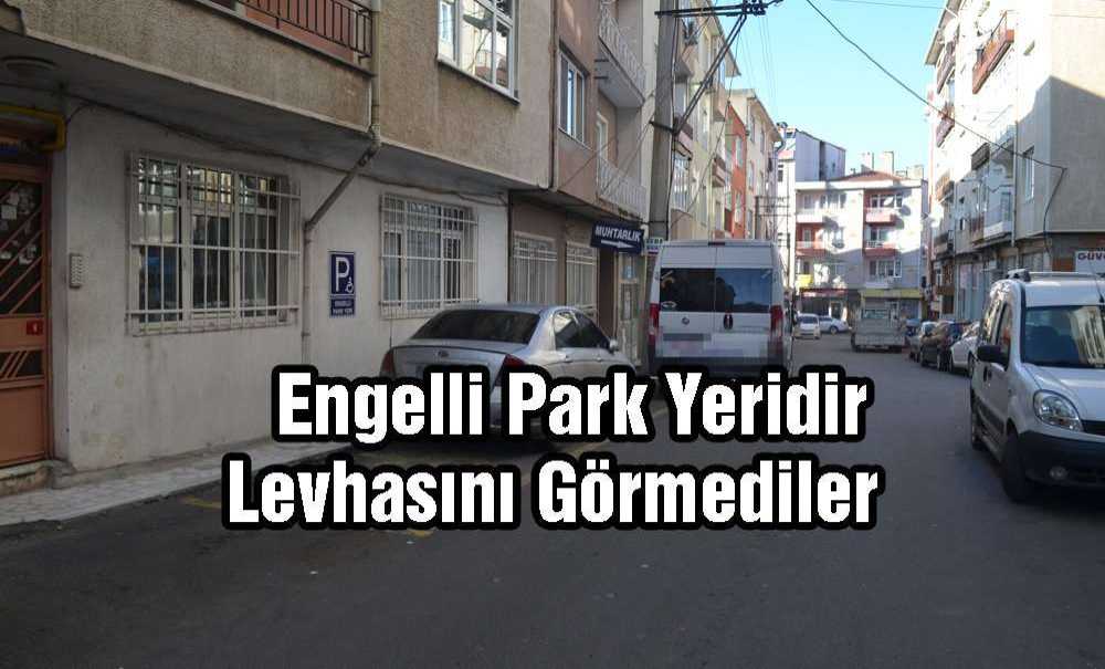 Engelli Park Yeridir Levhasını Görmediler