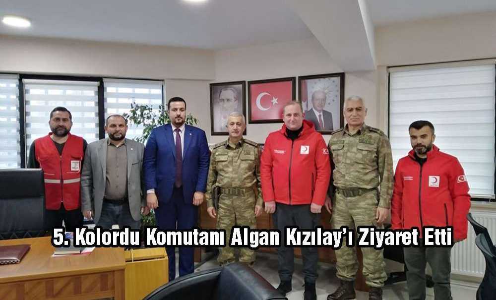 5. Kolordu Komutanı Algan Kızılay'ı Ziyaret Etti