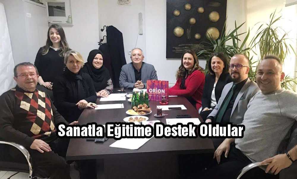 Sanatla Eğitime Destek Oldular
